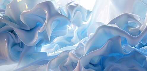 Obraz premium Frothy Blue Waves of Creativity A Monthly Celebration of Artistic Expression Generative AI