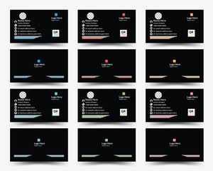 Modern business card design, Double sided creative business card vector design template, Unique business card design, Visiting card, Business card for business and personal use.