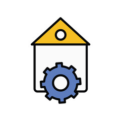 maintenance icon with white background vector stock illustration
