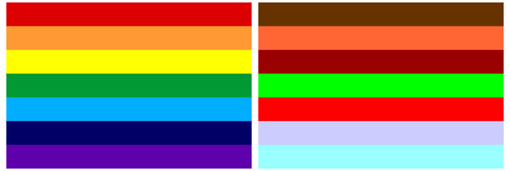 Bandera LGTBI por el día del orgullo