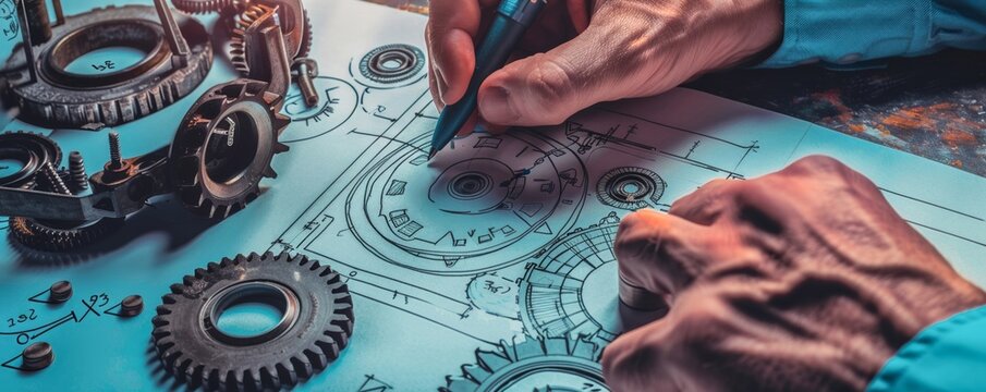 Delicate hands delicately adjusting the intricate components