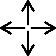 Arrow icon flat style, cursor, direction, pointer