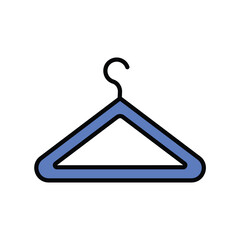 cloth hanger icon with white background vector stock illustration