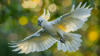 cockatoo flying