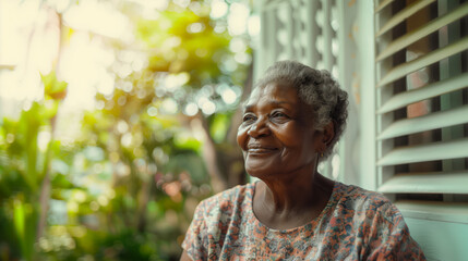 Joyful Grandmother Embracing the Beauty of Life