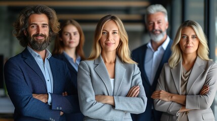 Obraz premium Group portrait of a professional business team 