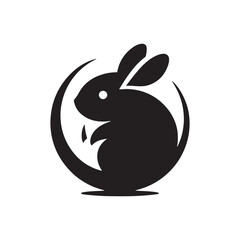 Pika Vector Silhouette: A Vibrant Silhouette Illuminating Nature's Charm in Vector Form. Pika Illustration.