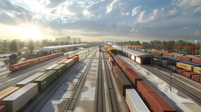 Intermodal freight transport hubs