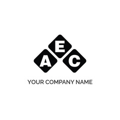 Fototapeta premium AEC letter logo design on white background. AEC logo. AEC creative initials letter Monogram logo icon concept. AEC letter design