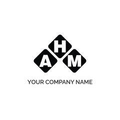 AHM letter logo design on white background. AHM logo. AHM creative initials letter Monogram logo icon concept. AHM letter design