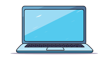 Laptop icon vector illustration flat vector isolated