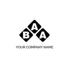 Fototapeta premium BAA letter logo design on white background. BAA logo. BAA creative initials letter Monogram logo icon concept. BAA letter design
