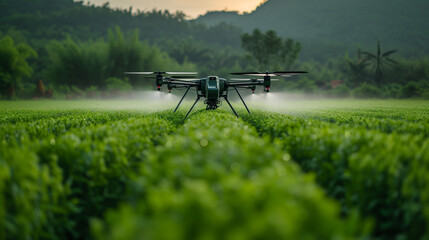 Modern drone provides automated irrigation support to enhance agricultural productivity