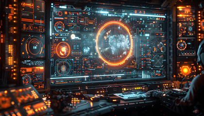 Obraz premium Technology background