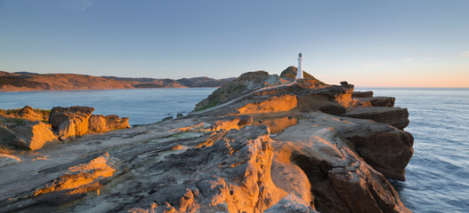 Castle Point Leuchtturm, Sandstein, Wellington, Nordinsel, Neuseeland