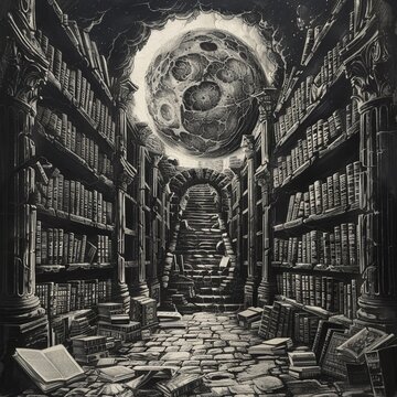 Library of Priority. Within ancient walls tomes and scrolls are divided into realms of A