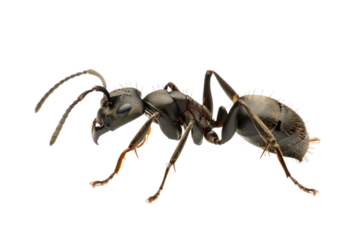 Close up photo of ant transparent background