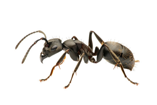 Close up photo of ant transparent background