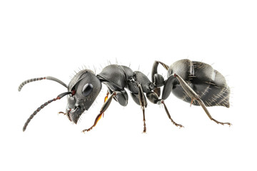 Close up photo of ant transparent background