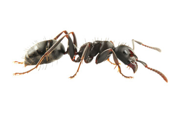 Close up photo of ant transparent background