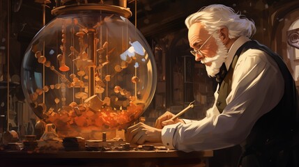 A watchmaker meticulously repairs a vintage timepiece