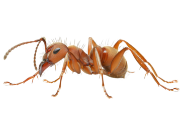 Close up photo of ant transparent background