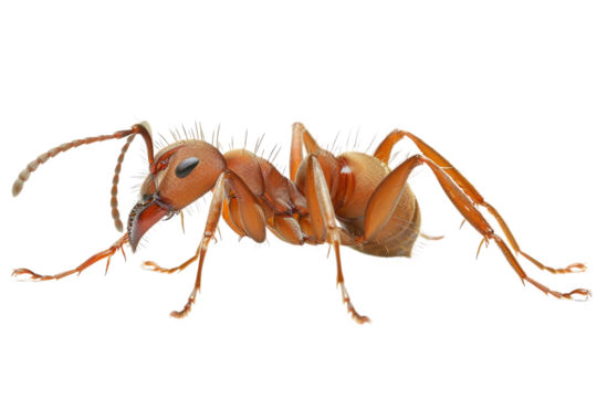 Close up photo of ant transparent background
