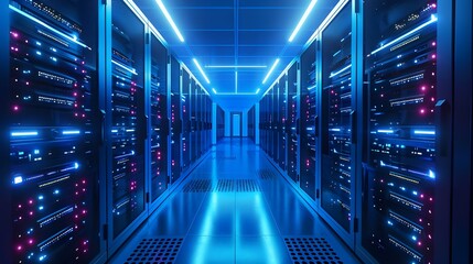 A Dynamic Snapshot of a Data Center in Full Swing - The Pulsating Core of Information Processing and High-Tech Operations