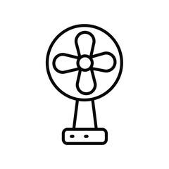 fan icon with white background vector stock illustration