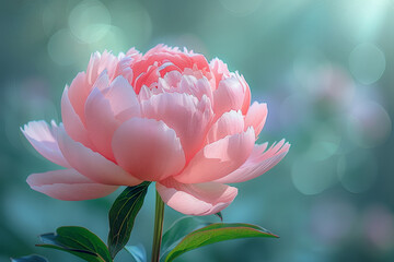 Peony Revealing Lush, Opulent Blooms