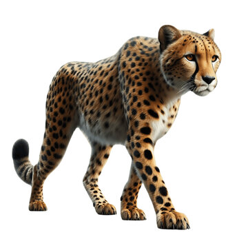 Striking Cheetah PNG Art: Impressive Digital Rendering of the Agile Predator - Cheetah PNG, Cheetah Transparent Background - Cheetah PNG Image
