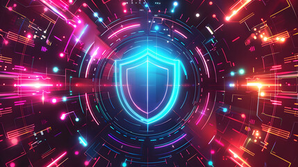 Cyber ​​security and data protection, internet network security, protect business and financial transaction data from cyber attack, user private data security encryption - obrazy, fototapety, plakaty