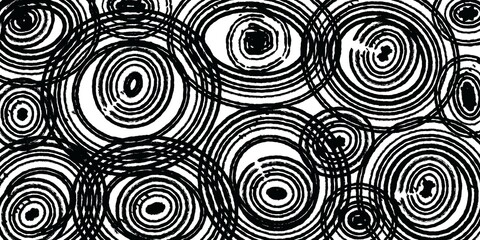 Abstract background black circles on white background, dots