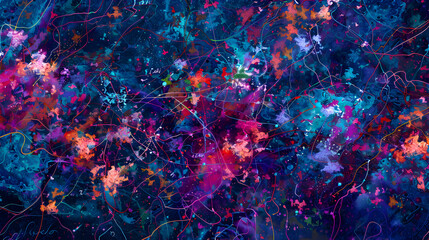 Abstract blue and networks background. Technology background.  - obrazy, fototapety, plakaty