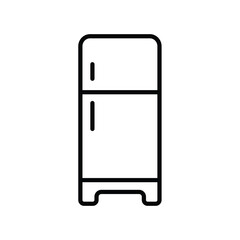 refrigerator icon with white background vector stock illustration