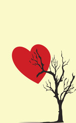 tree with heart