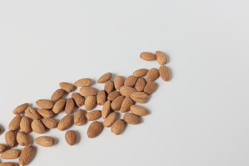 Almond isolated on white