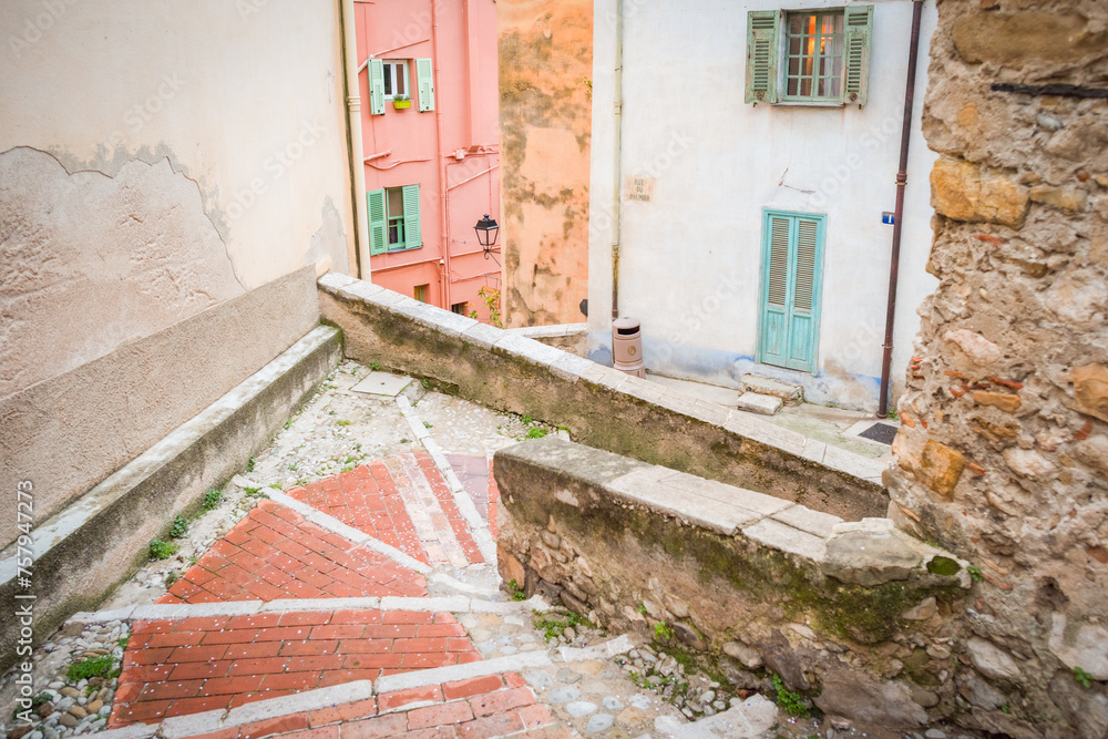 Canvas Prints narrow street country