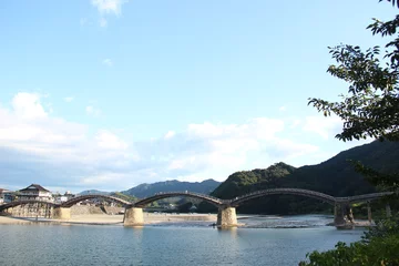 Foto op Plexiglas Kintai Brug 『 錦帯橋』山口県  岩国 横山  日本観光　Kintai Bridge 　