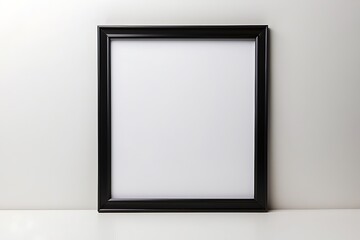Fototapeta na wymiar close up of empty blank mock up frame, modern living room with frame