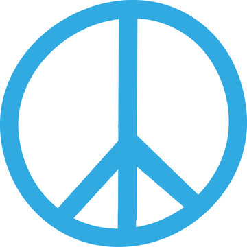blue peace symbol