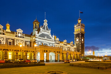 Fototapeta na wymiar Dunedin, Bahnhof, Otago, Südinsel, Neuseeland