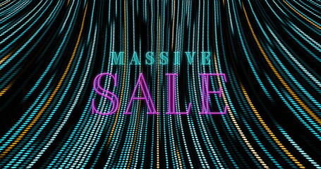 Image of massive sale text over spots
