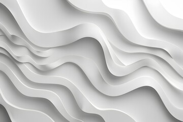 Ethereal Waves A Minimalistic 3D Rendered Abstract Background Illustration - obrazy, fototapety, plakaty