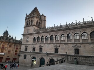 Fototapeta na wymiar Claustro de la Catedral de Santiago de Compostela, Galicia
