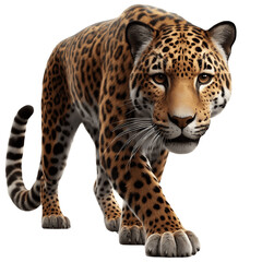 Elegant Leopard PNG: Graceful Digital Drawing of Majestic Predator - Leopard PNG Image, Leopard PNG - Leopard Transparent Background
