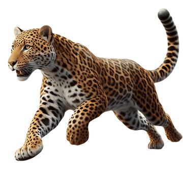 Striking Leopard PNG: Detailed Digital Rendering of Wild Feline Beauty - Leopard PNG Image, Leopard Transparent Background - Leopard PNG
