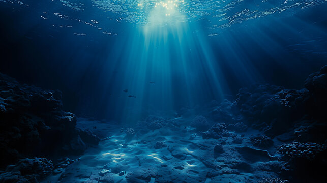 underwater view of a coral reef in the ocean