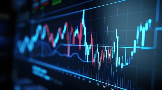 Financial data on a monitor as Finance data concept