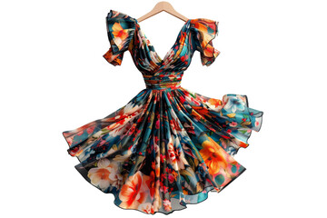 Fototapeta na wymiar Floral Patterned Dress